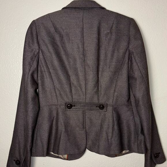 Banana Republic Brown Blazer single breasted button front women's 6 w/pockets - Picture 12 of 16